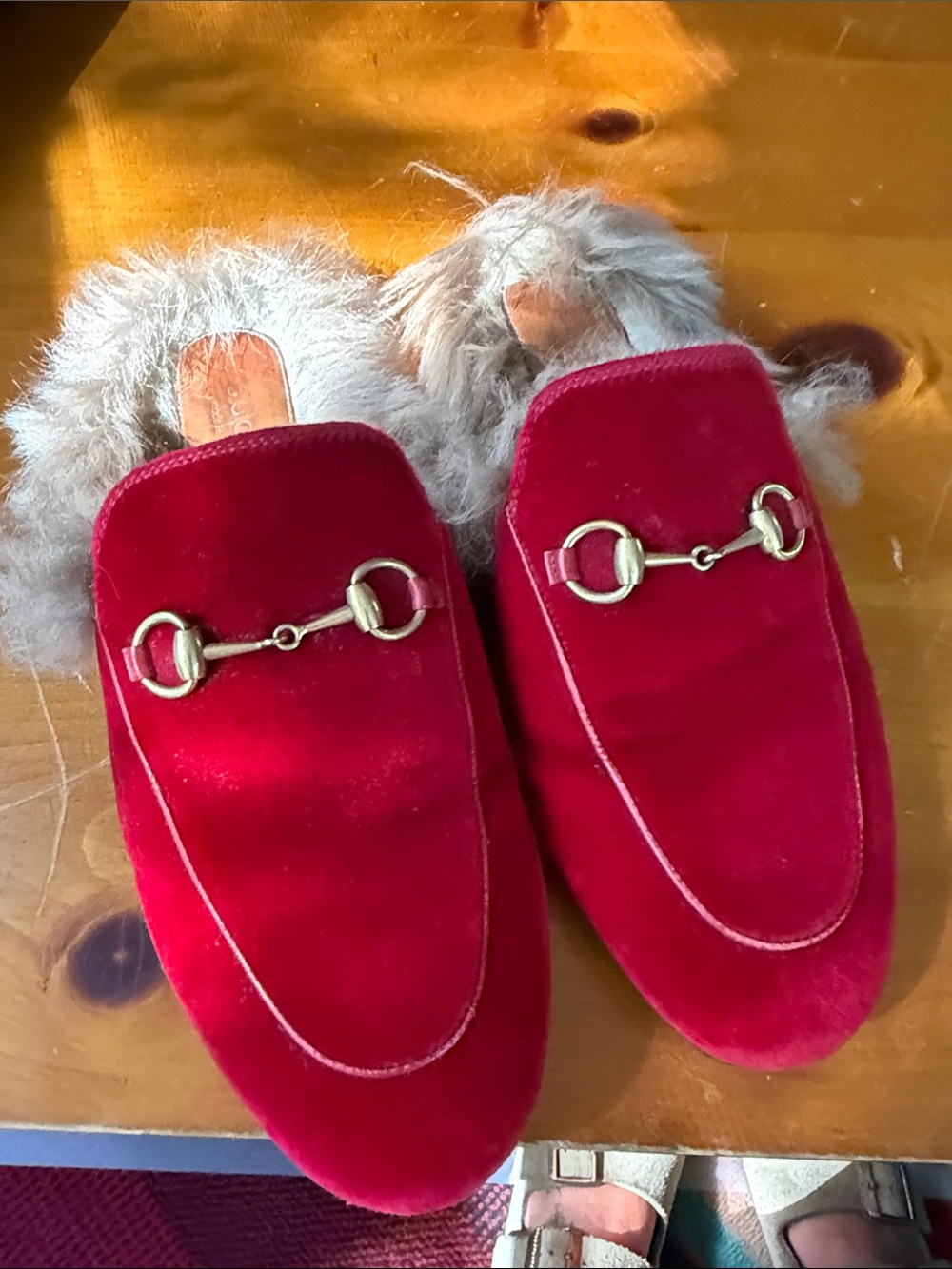 Gucci horsebit suede loafers 38